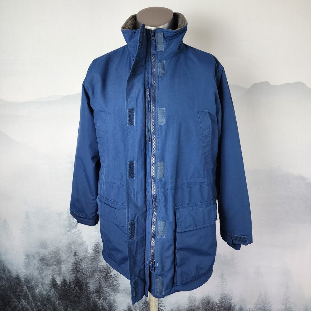 Vintage Land's End Polartec Aircore-200 Blue Jacket | Men's Medium